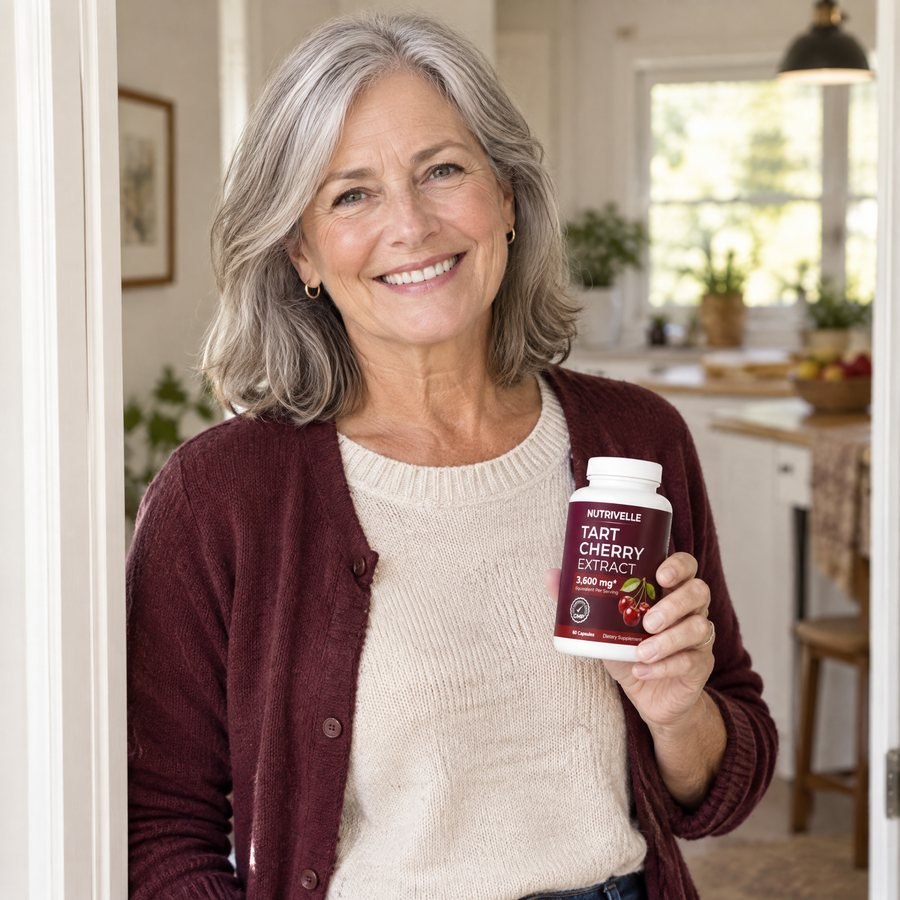 Karen holding Nutrivelle