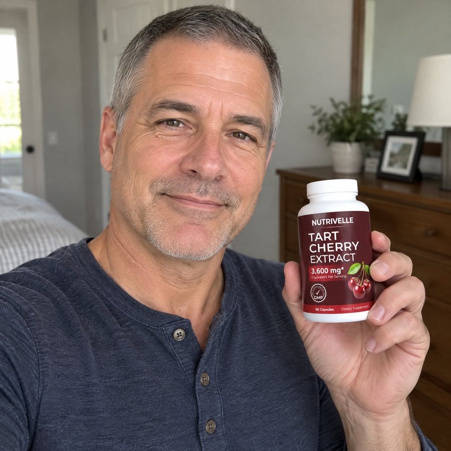 Michael holding Nutrivelle